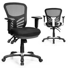 Costway Mesh Office Chair 3-paddle Computer Desk Chair W Adjustable Seat Back