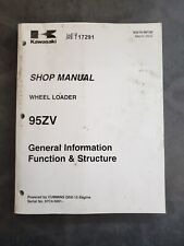 Kawasaki 95zv Wheel Loader Factory Shop Repair Manual 93215-00130