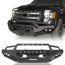 11-gague Steel Off-road Front Bumper Guard W Led Light For 2009-2014 Ford F-150
