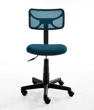 8.66 Task Chair With Swivel Adjustable Height 225 Lb. Capacity Blue