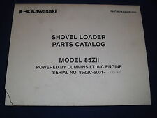 Kawasaki 85zii Wheel Loader Parts Catalog Book Manual Sn 85z2c-5001-5021