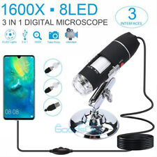 1600x 8led 2mp Usb Digital Microscope Endoscope Zoom Camera Magnifier With Stand