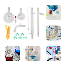 13 Pcs Lab Chemilcal Unit 2440 Joints Glass Organic Chemistry Lab Glassware Kit