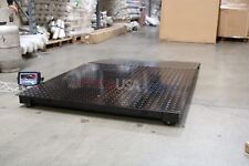 4x4 Floor Pallet Scale 8000 Lb With 48 X 30 Ramp For Pallet Jack