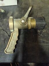 Fire Fighter Nozzle Vintage Elkhart-kk Sfl-b Brass Fire Fighting Nozzle