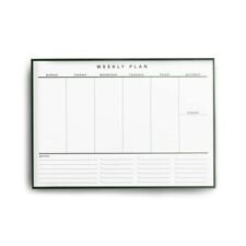 Weekly Desk Planner - 52 Undated Pages - 100gsm Premium Paper - Simple Weekly