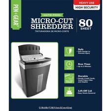 Pen Gear 80 Sheet Micro Cut Auto-feed Paper Shredder Tt-asf3005