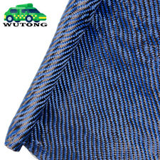 12 X 5ft Twill Weave Blue Carbon Fiber Fabric Cloth Resin 3k 9oz 12 X 59