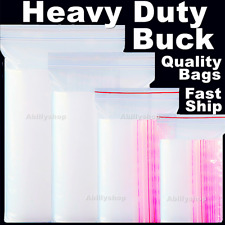 Clear Reclosable Zipper Bags Zip Small Large Plastic 3mil Lock Storage Pe Poly