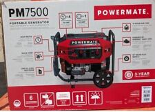Powermate 8160 - Pm7500 7500 Watt Portable Generator 49 Stcsa Local Pick Only