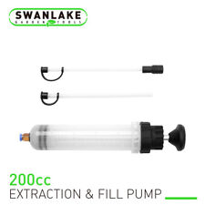 200cc Fluid Extractor Filling Syringe Pump Manual Suction Vacuum Fuel Transfer