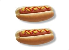 2 Hot Dogs With Mustard And Ketchup 6 Decals Hot Dog Cart Concession Trailer
