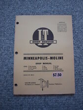 Minneapolis-moline Ub Uts 5-star M-5504602604670 Tractor Shop Service Manual