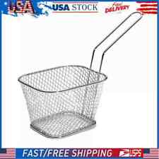 Mini Square Frying Basket Portable Stainless Steel Chip Chicken Deep Fry Basket