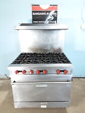 Vulcan Modelvg36-6636l Commercial Nat. Gas Six Burners Stove With Oven On Legs