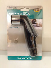 Black Plastic Sink Sprayer Replacement Head Thumb Lever Control Sink Spray Hose