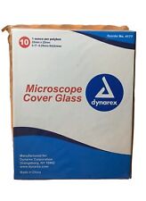 Lot Of 10 Dynarex Microscope Slides Cover Glass 4177 Microscope 22mm X 22mm