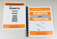 Kubota G4200 Tractor Operators Owners Manual Parts Catalog Assembly Schematic