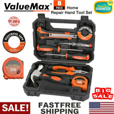 Valuemax 8pc Home Hand Repair Tool Set Renovation Electrical Tool Kit Wcase New