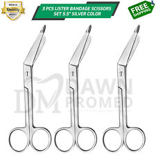 New 3 Lister Bandage Scissors 5.5 Surgical Medical Instruments Stainless Steel