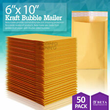 50 0 6 X 10 6x9 Kraft Bubble Padded Envelopes Mailers Shipping Bag