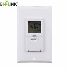 Bn-link 7 Day Programmable In-wall Timer Switch Digital For Fans Lights Motors