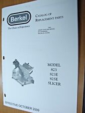 Berkel Model 823 823e 825e Slicer Catalog Of Replacement Parts