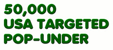 50000 Unique Website Traffic Usa Geo Targeted Pop Under For 15-20 Days