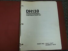 Daewoo Dh130 Hydraulic Crawler Mounted Excavator Parts Catalog Manual Book
