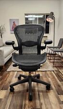 Herman Miller Aeron Chair Size B Fully Loaded  Black Chair Fully Adjustable