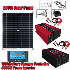 6000w Full Complete Solar Panel Power Generator Home Rv Off-grid Solar Kit Us