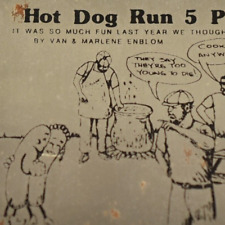 Vintage 1984 Hdr Hot Dog Run Car Show Meet Van Marlene Enblom Fizz Ehrler Plaque
