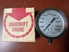 Ashcroft 1009dh 0-5000 Psig Pressure Gauge 3.5 14 Back Connection