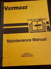 Vermeer D-7x11a Directional Drill Maintenance Manual