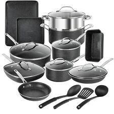 Granite Stone 20 Piece Pots And Pans Complete Cookware Set Bakeware Set New