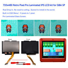 V5 Drop In 720x480 Pre-laminated Retro Pixel Ips Lcd Screen Shell For Gba Sp