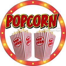 Popcorn Decal Choose Your Size Snacks Concession Food Truck Sticker C2