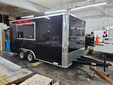 New 8.5 X 16 16 Enclosed Concession Food Vending Bbq Mobile Kitchen Trailer