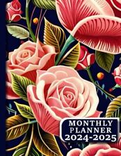 2024-2025 Monthly Planner Large Floral Two Year Agenda Organizer Diary 24 Months