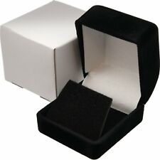 Earring Gift Box Black Velvet Flocked Jewelry Display