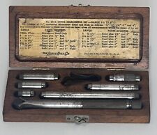 Vintage Lufkin No. 680a Inside Micrometer Set Range 1 12 To 8 Set With Box