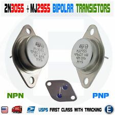 2n3055 Mj2955 Pair Npn Pnp Power Transistor Bipolar 60v 15a To-3 Amp Audio