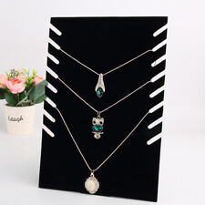 Necklace Jewelry Pendants Chain Display Holder Stand Velvet Organizer Rack Abe