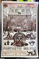 Fantastic Mr. Fox Variant David Welker Rare Bng Movie Poster Rare Screen Print