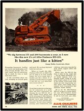 1956 Allis Chalmers Construction New Metal Sign Hd-11g Tractor Shovel Featured