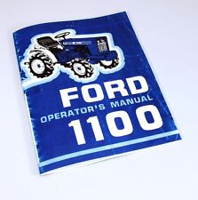 Ford 1100 Operators Owners Manual Tractor Maintenance Controls Operation Lube