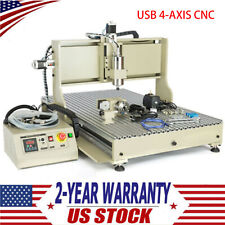Usb 4-axis Cnc 6090 Router Woodworking Milling Engraving Diy Cnc Cutting Machine
