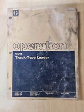 Caterpillar 973 Track-type Loader Operation Manual Sn See Photo 1985 ...
