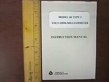 Triplett Model 60 Type 3 Volt-ohm-milliammeter Instruction Manual