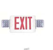 Ce Combo 14-watt Equivalent Integrated Led White Exit Sign And Emergency Lights